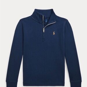 Polo Ralph Lauren Navy Blue Quarter Zip Up Sweater